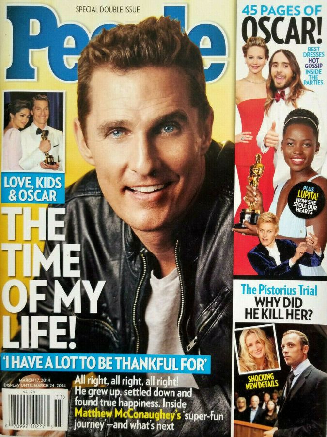 PEOPLE magazine side cover 17 March 2014
