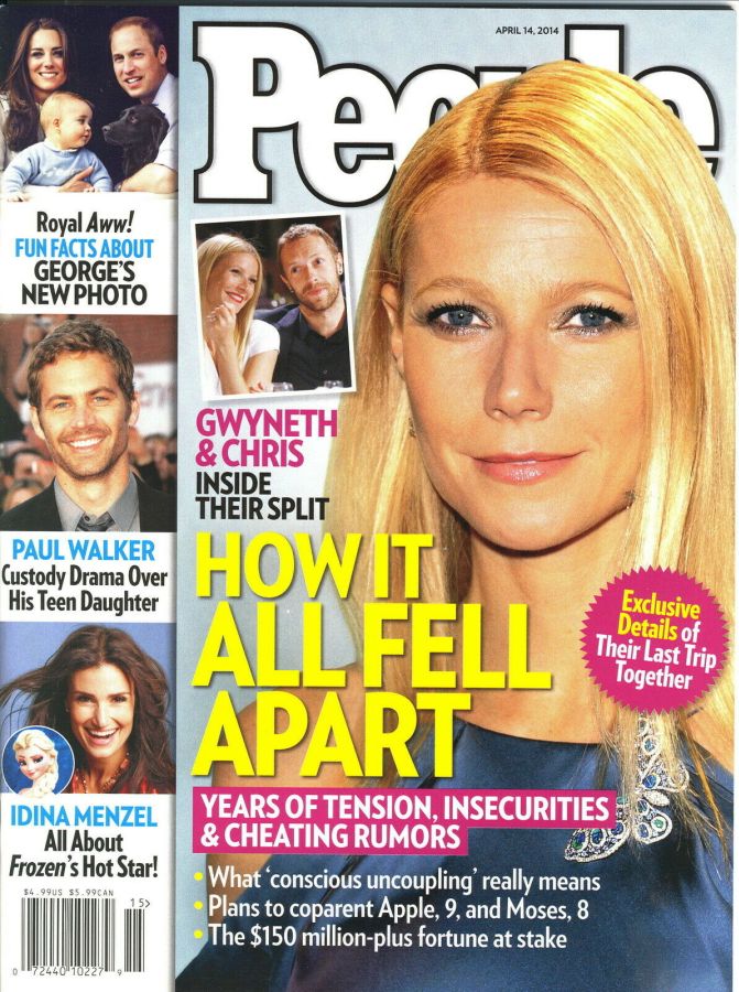 PEOPLE magazine side cover 14 April 2014