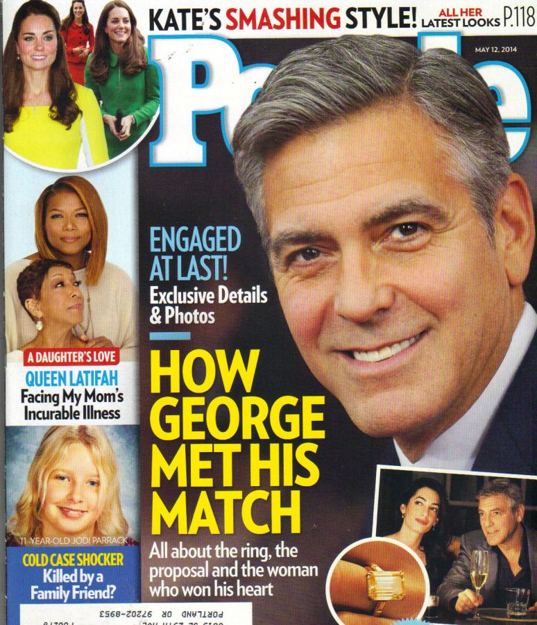 PEOPLE magazine side cover 12 May 2014