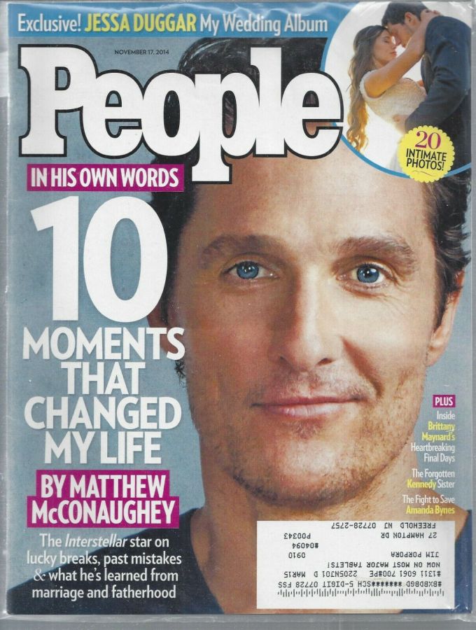 PEOPLE magazine side cover 17 November 2014