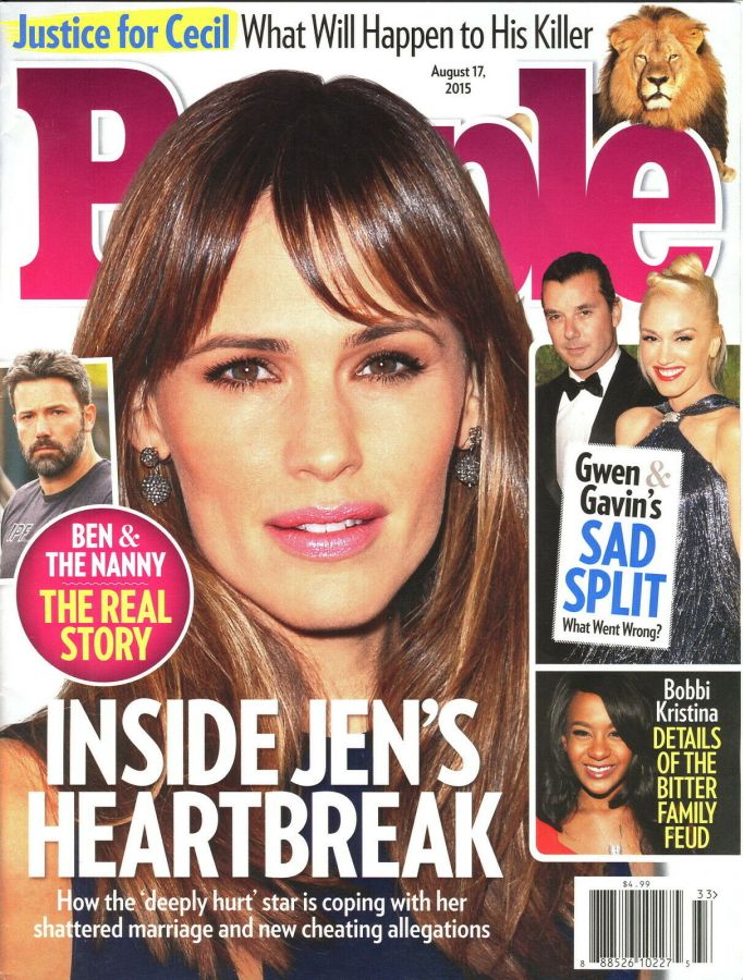 PEOPLE magazine side cover 17 August 2015