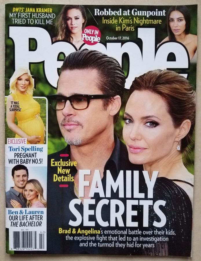 PEOPLE magazine side cover 17 October 2016