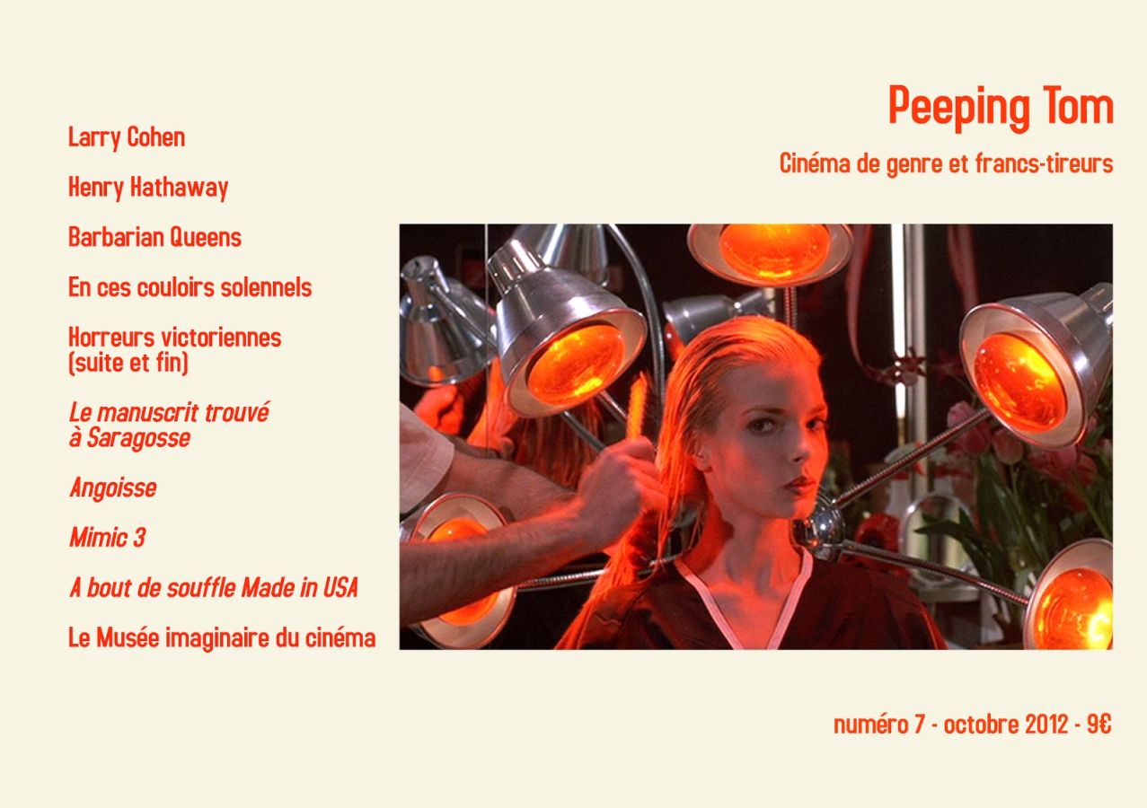 PEEPING TOM 2008 magazine side cover Issue 7  October 2012