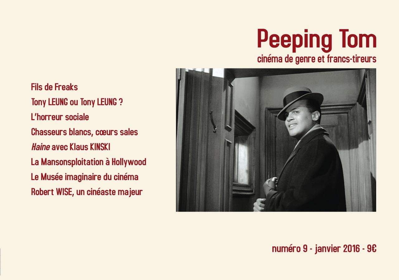 PEEPING TOM 2008 magazine side cover Issue 9  January 2016