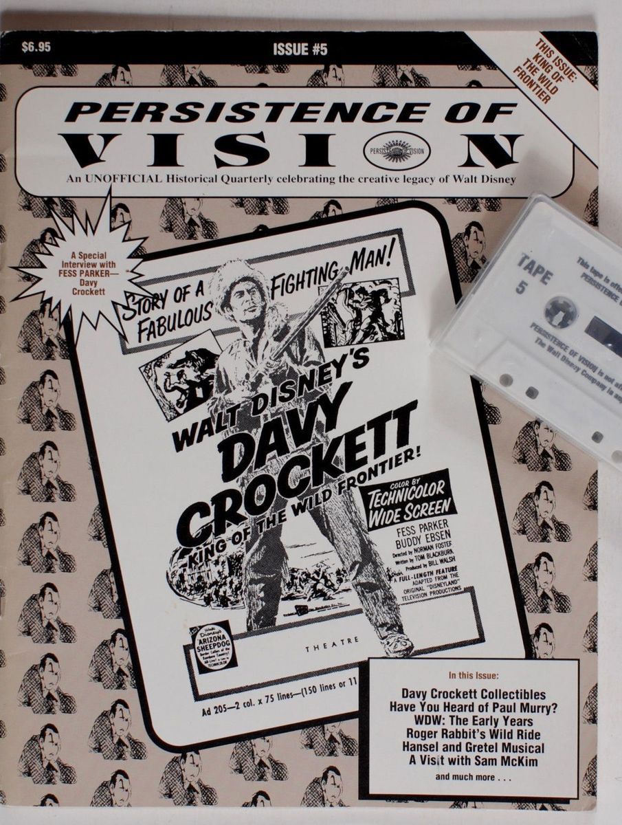 PERSISTENCE OF VISION (DISNEY) magazine side cover Issue 5  