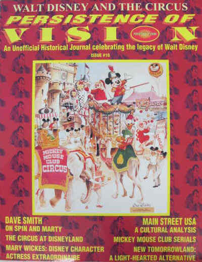 PERSISTENCE OF VISION (DISNEY) magazine side cover Issue 10  1998