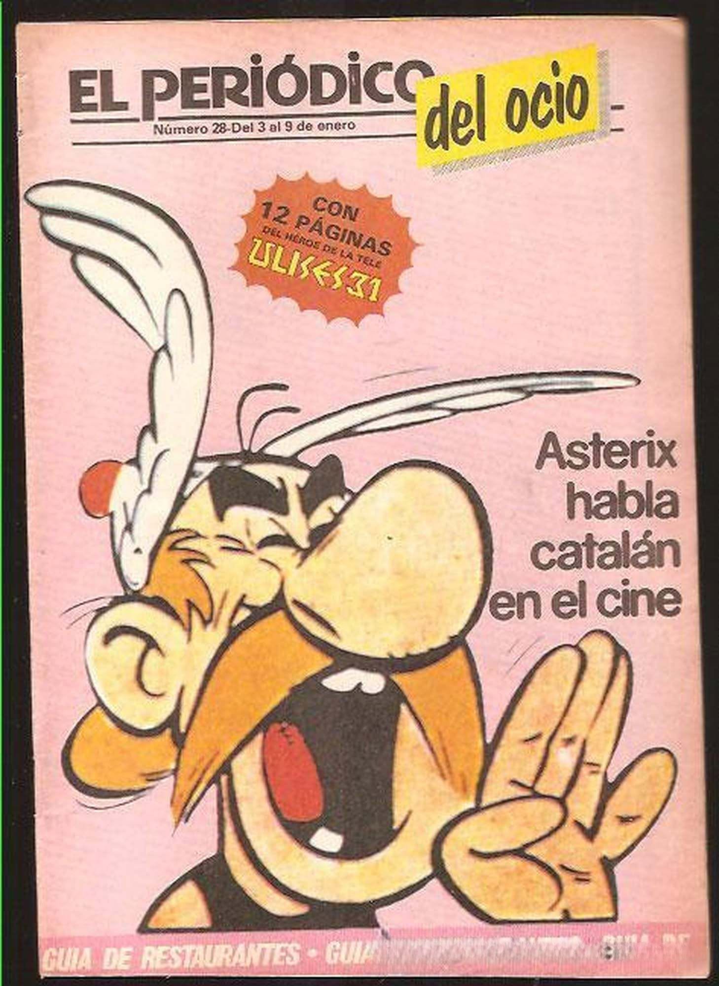PERIODICO DEL OCIO magazine side cover Issue 28 3 January 1983