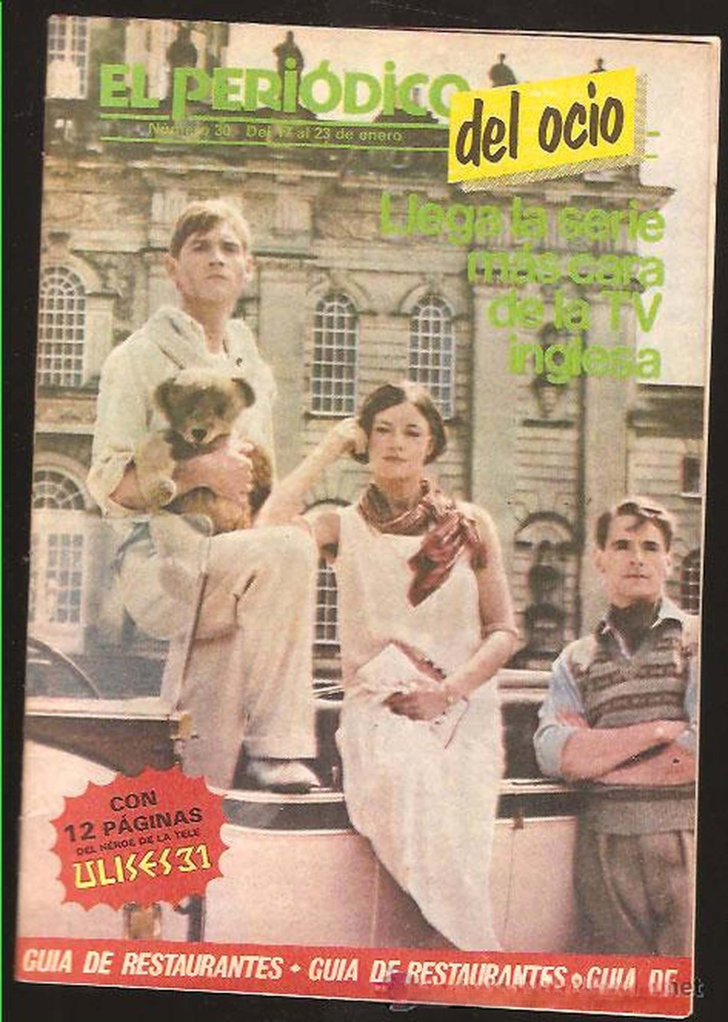 PERIODICO DEL OCIO magazine side cover Issue 30 17 January 1983