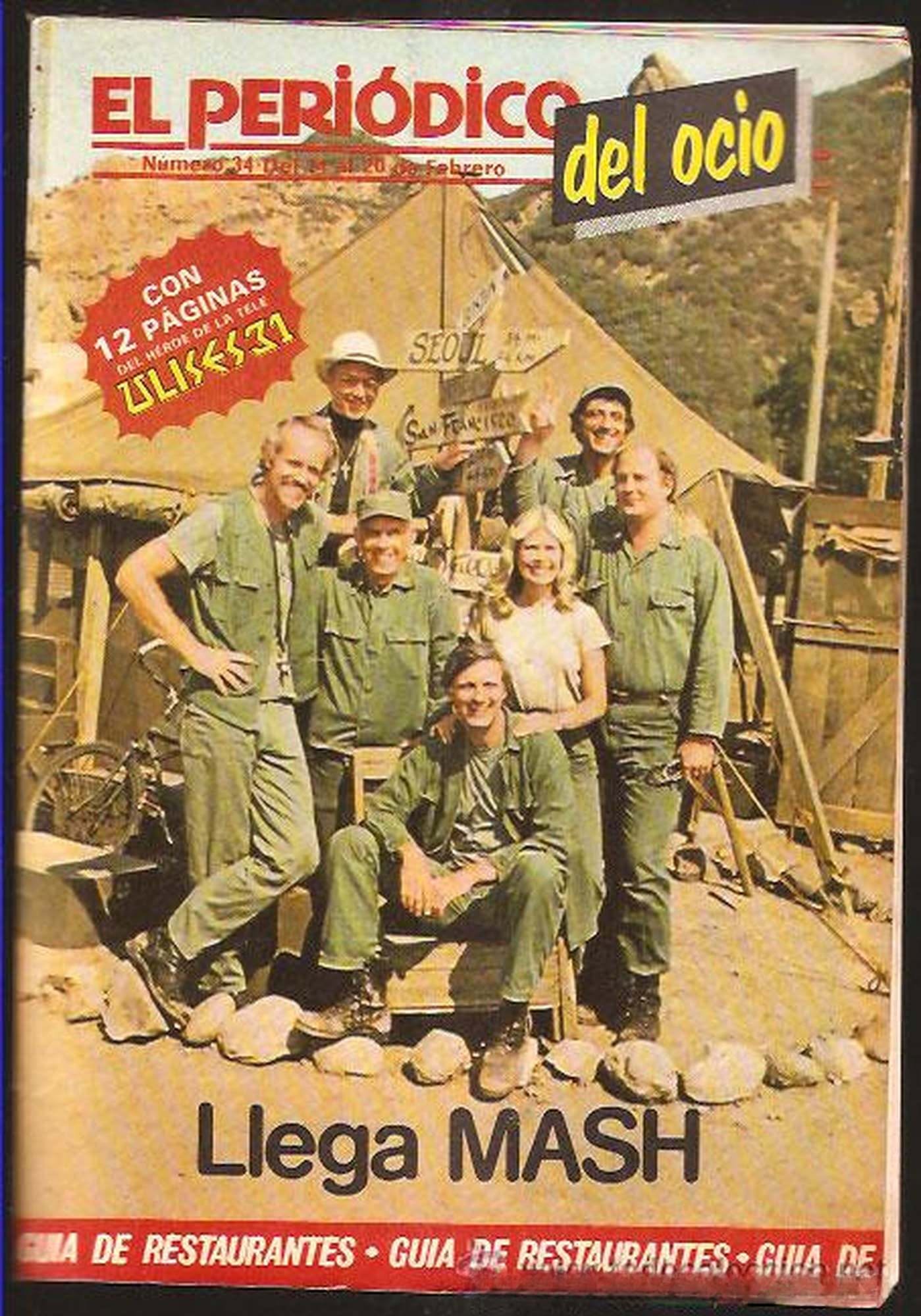 PERIODICO DEL OCIO magazine side cover Issue 34 21 February 1983
