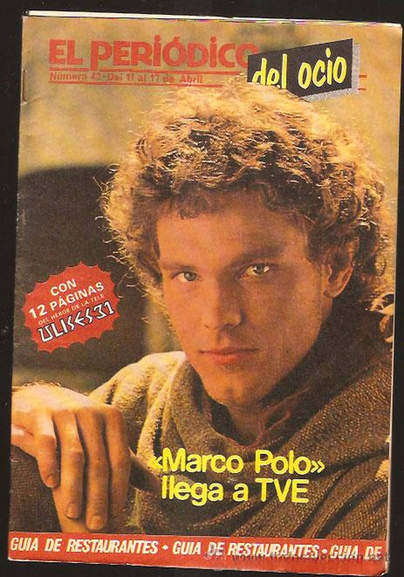PERIODICO DEL OCIO magazine side cover Issue 42 11 April 1983