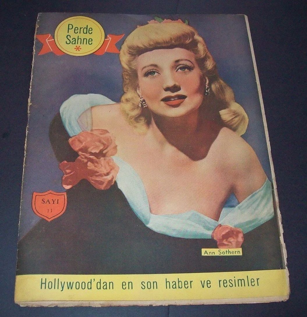 PERDE SAHNE magazine side cover Issue 11   1940