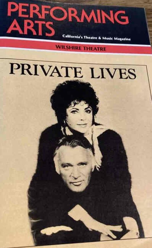 PERFORMING ARTS magazine side cover  October 1983