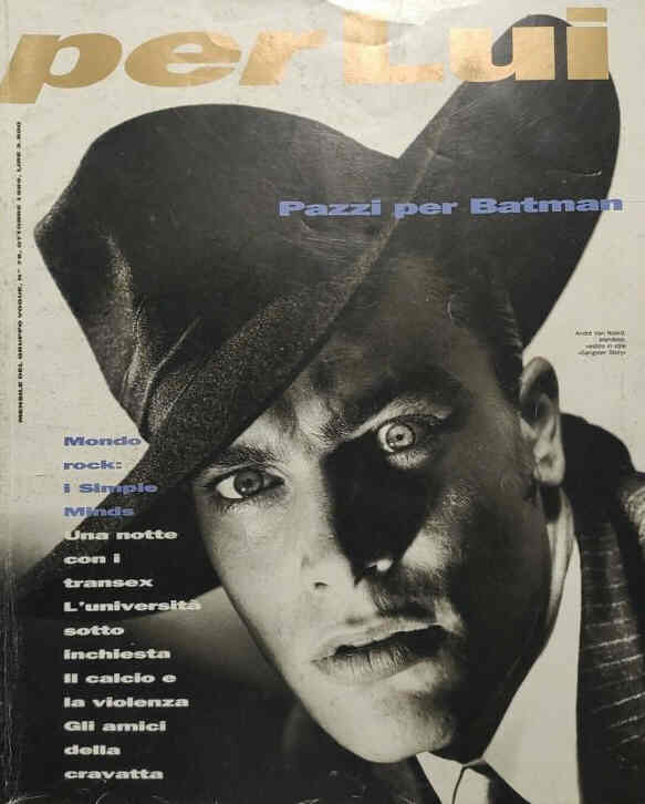 PER LUI magazine side cover Issue 75  October 1989