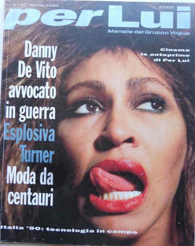 PER LUI magazine side cover Issue 81  April 1990