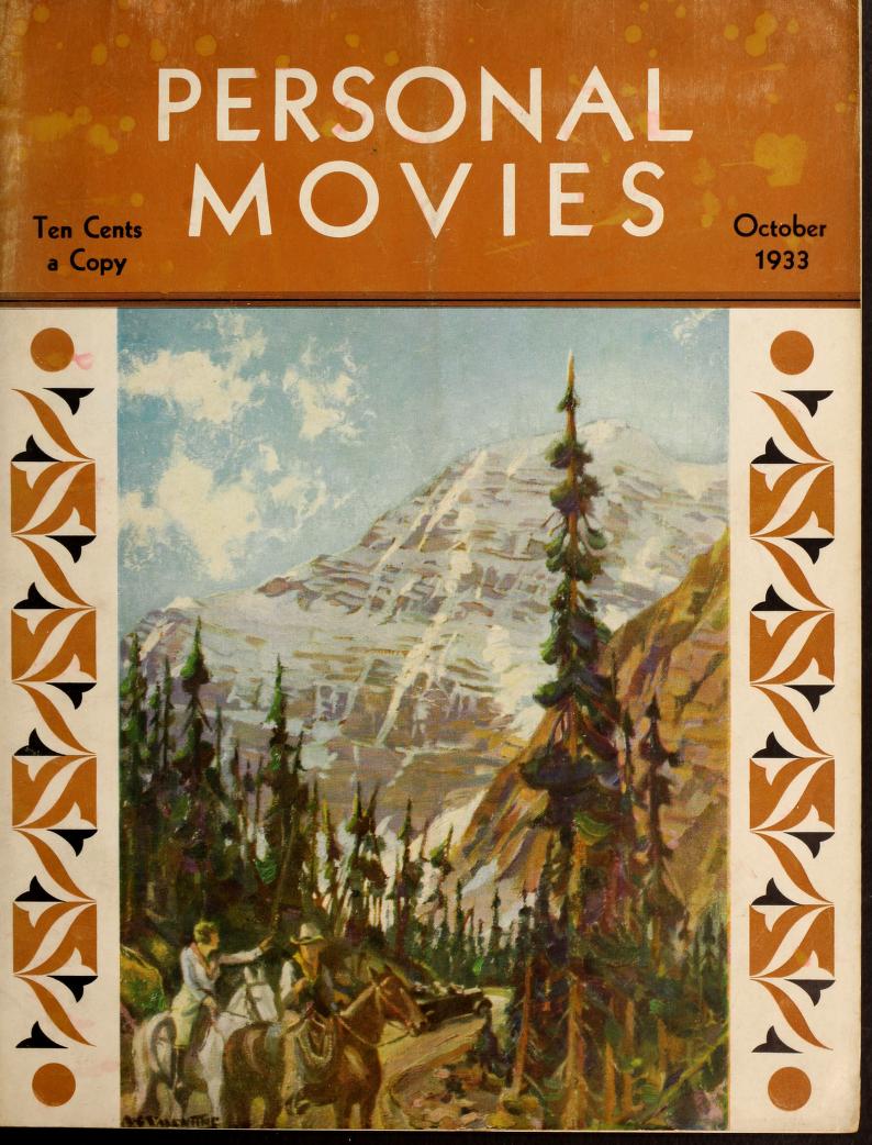 PERSONAL MOVIES magazine side cover October 1933