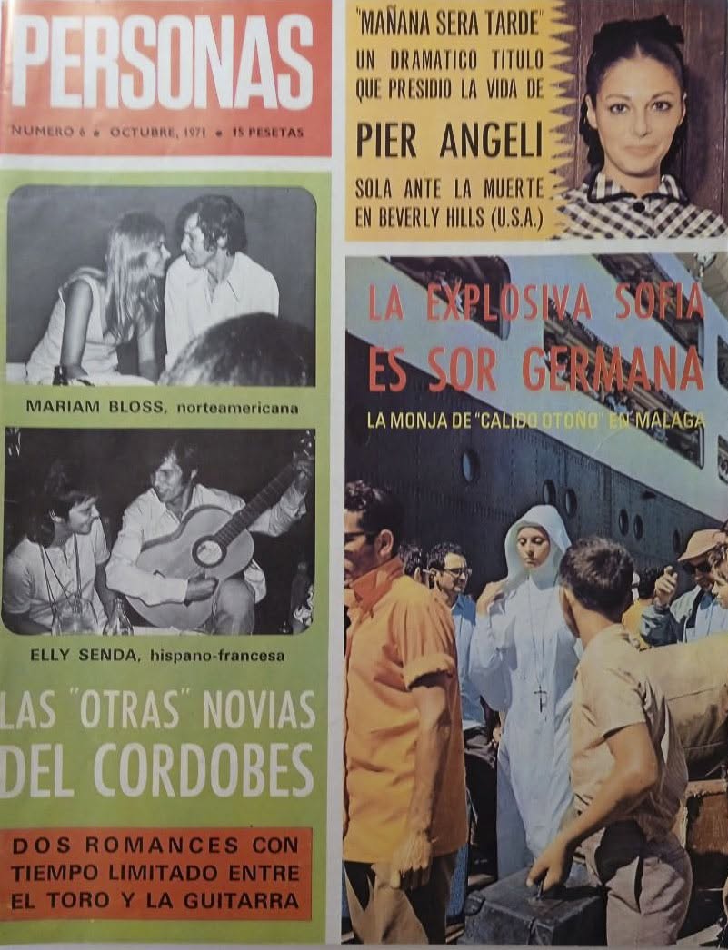 PERSONAS magazine side cover Issue 6  October 1971