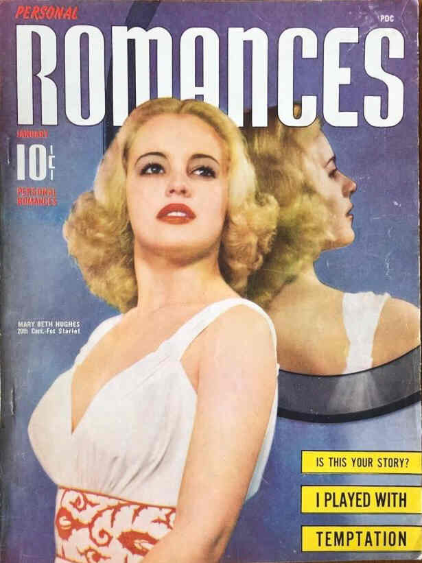 PERSONAL ROMANCES magazine side cover  January 1941