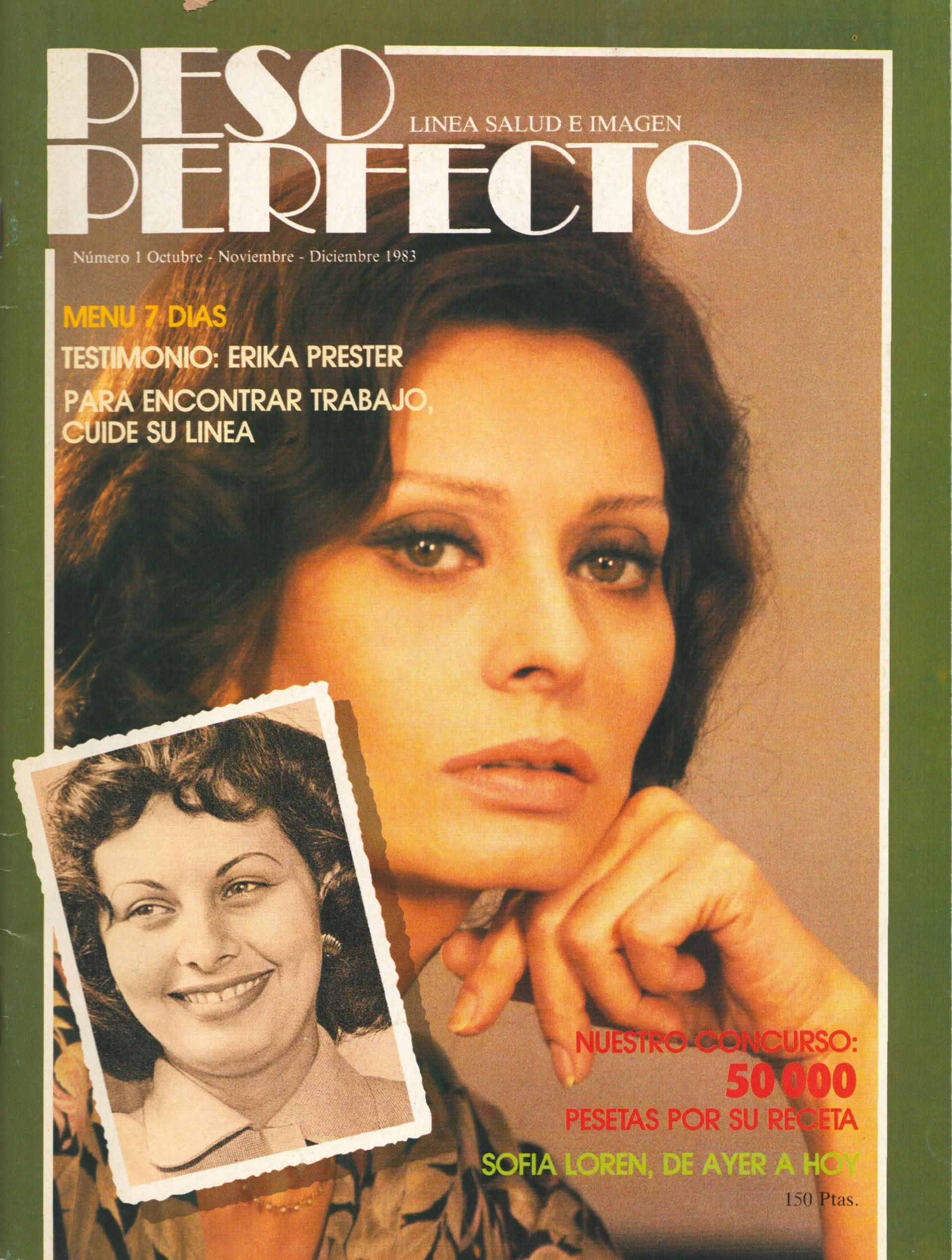 PESO PERFECTO magazine side cover Issue 1  October/November 1983