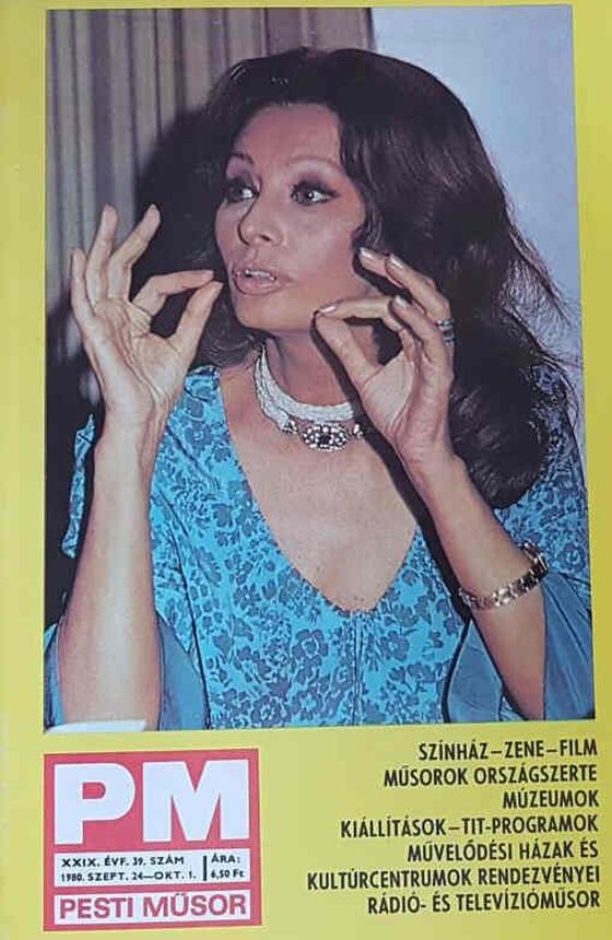 PESTI MUSOR magazine side cover 24 September 1980