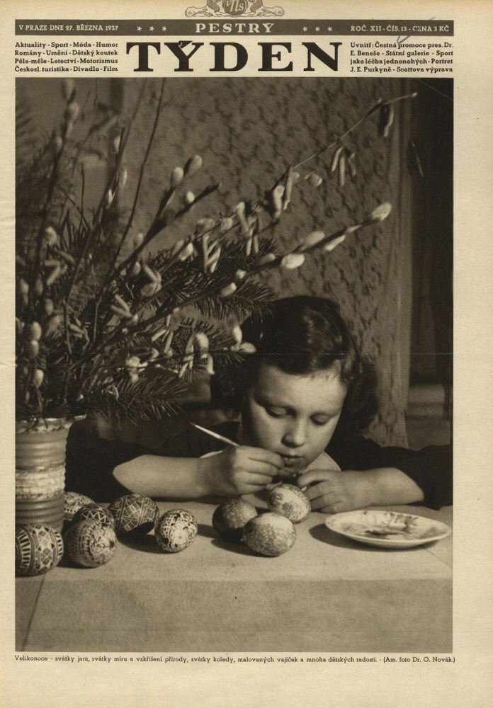 PESTRY TYDEN magazine side cover  12 No  13 27 March 1937