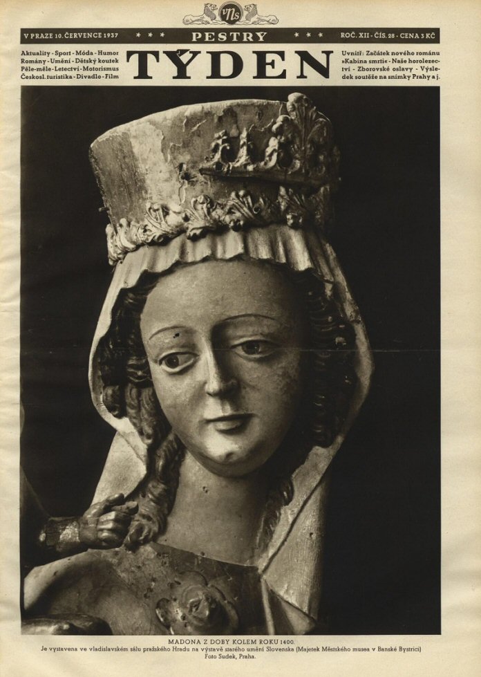 PESTRY TYDEN magazine side cover  12 No  28 10 July 1937