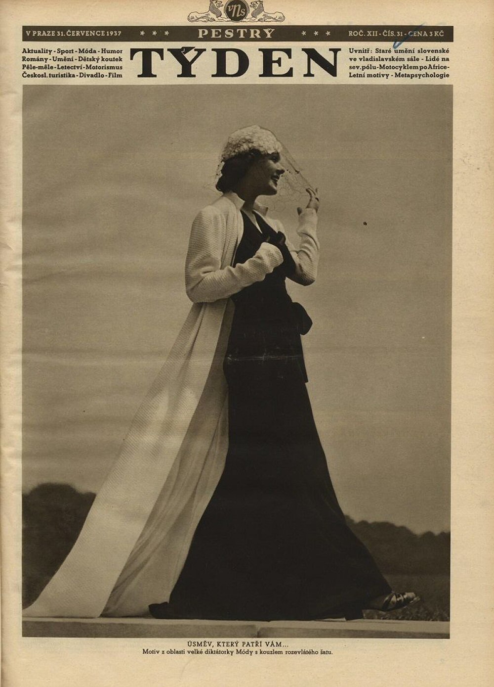 PESTRY TYDEN magazine side cover  12 No  31 31 July 1937