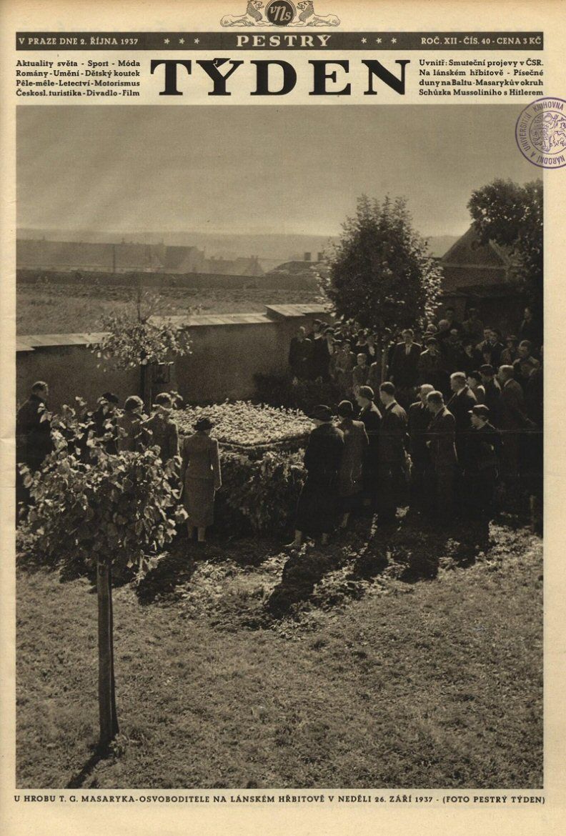 PESTRY TYDEN magazine side cover  12 No  40 2 October 1937