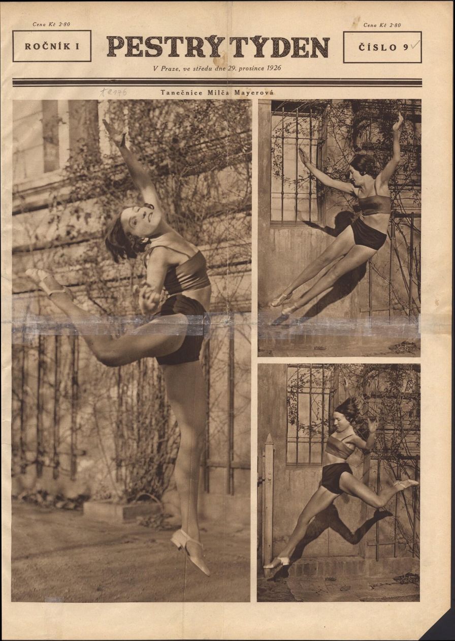 PESTRY TYDEN magazine side cover  Vol 1 No  9   1926
