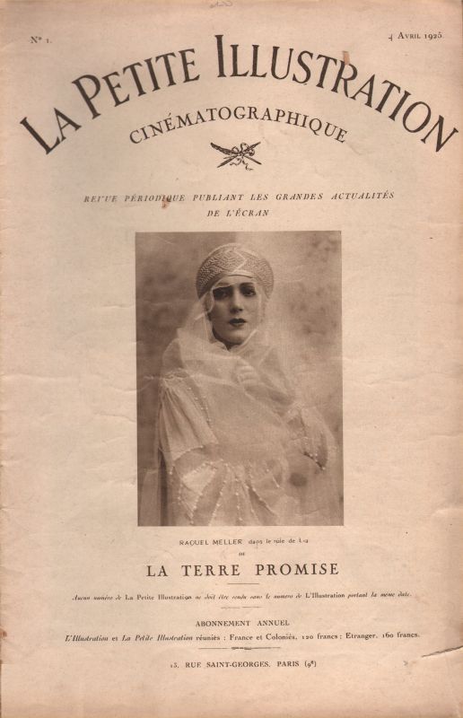 PETITE ILLUSTRATION | LA magazine side cover Issue 1 4 April 1925