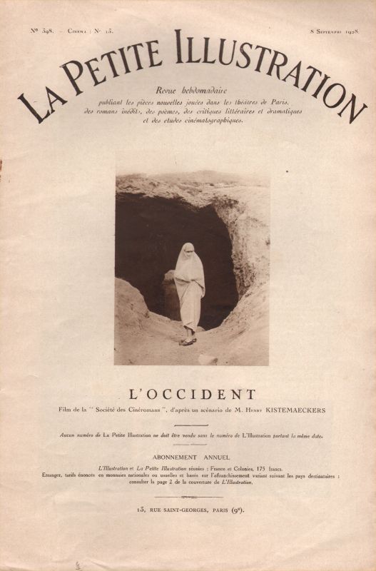 PETITE ILLUSTRATION | LA magazine side cover Issue 13 8 September 1928