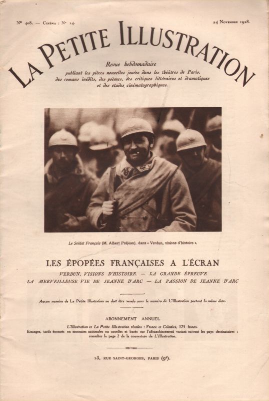 PETITE ILLUSTRATION | LA magazine side cover Issue 14 24 November 1928