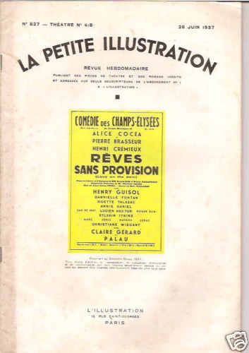 PETITE ILLUSTRATION | LA magazine side cover Issue 827 26 June 1937
