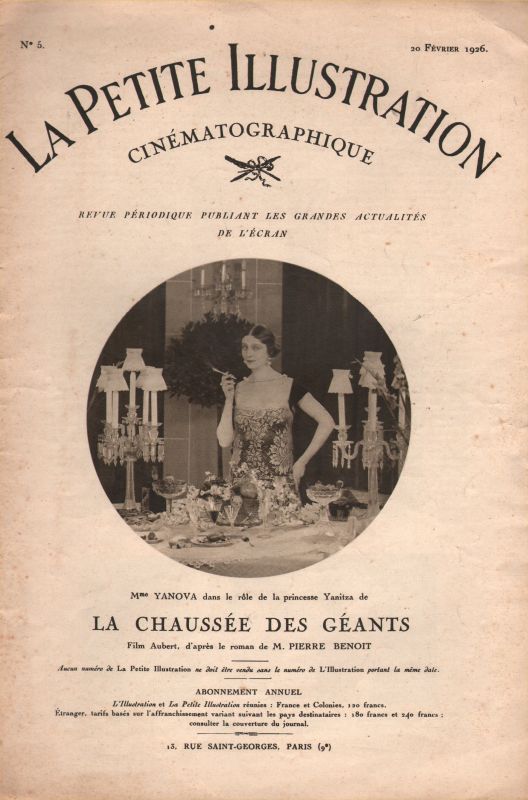 PETITE ILLUSTRATION | LA magazine side cover Issue 5 20 February 1926