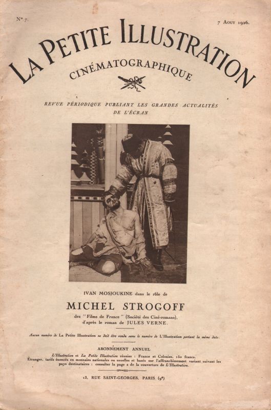 PETITE ILLUSTRATION | LA magazine side cover Issue 7 7 August 1926