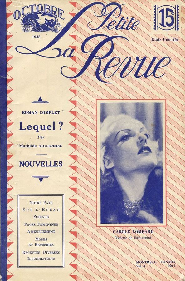 PETITE REVUE | LA magazine side cover October 1933