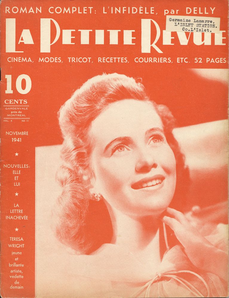 PETITE REVUE | LA magazine side cover November 1941