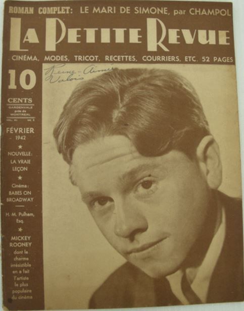 PETITE REVUE | LA magazine side cover February 1942