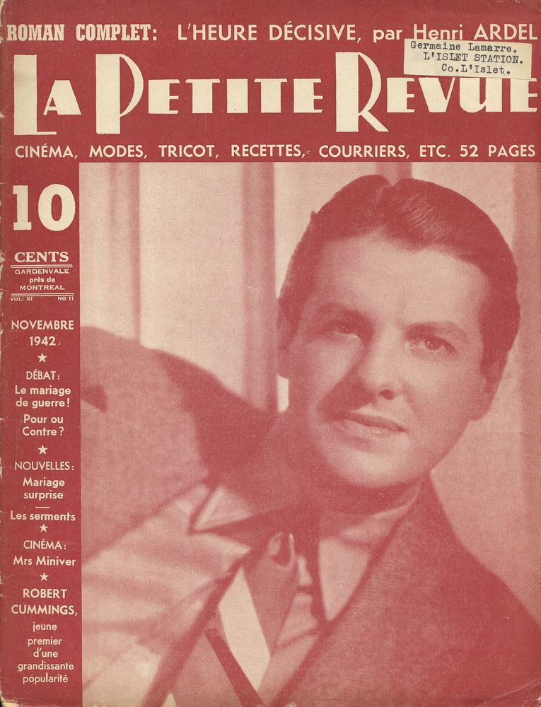PETITE REVUE | LA magazine side cover November 1942