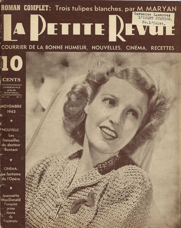 PETITE REVUE | LA magazine side cover November 1943