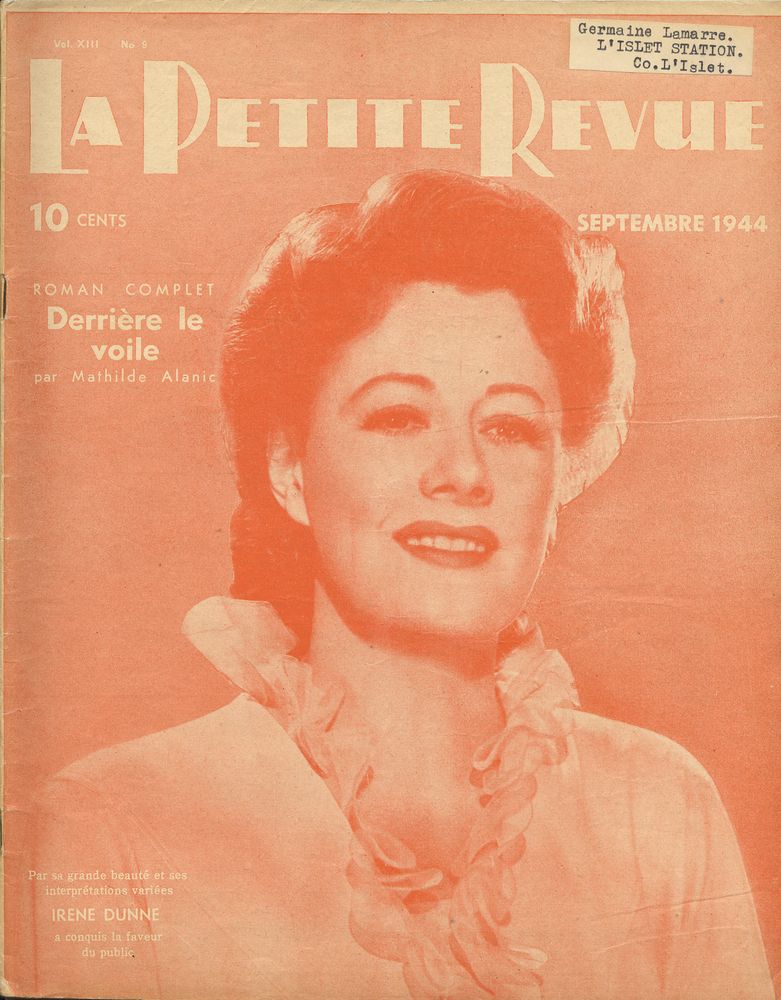 PETITE REVUE | LA magazine side cover September 1944