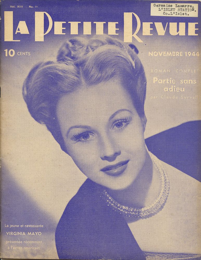 PETITE REVUE | LA magazine side cover November 1944