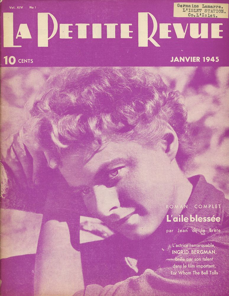 PETITE REVUE | LA magazine side cover January 1945