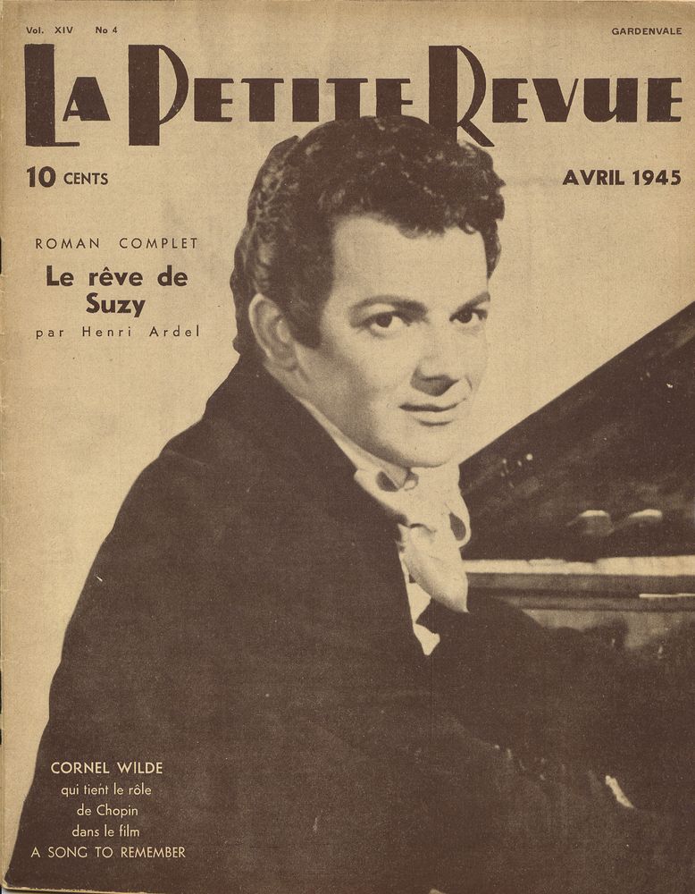 PETITE REVUE | LA magazine side cover April 1945