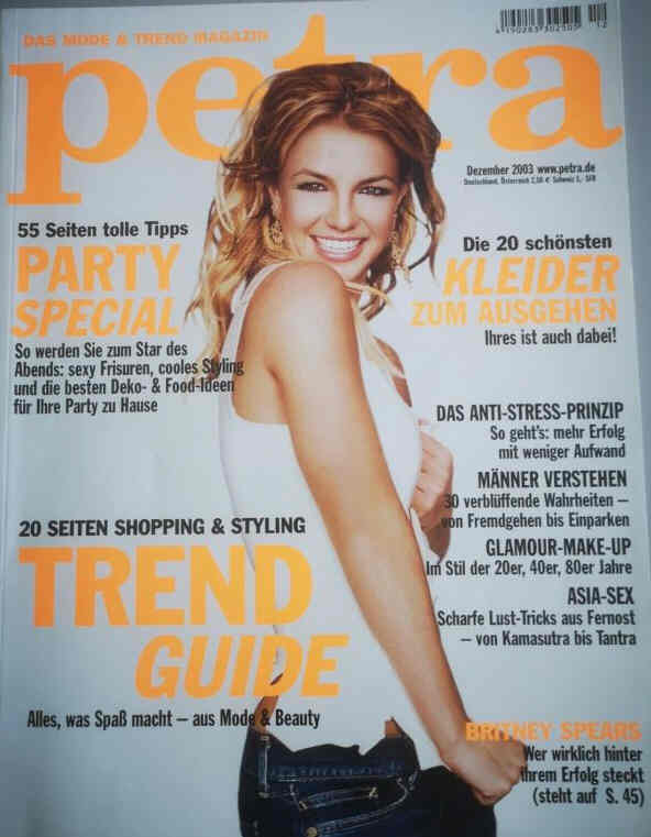 PETRA magazine side cover  December 2003