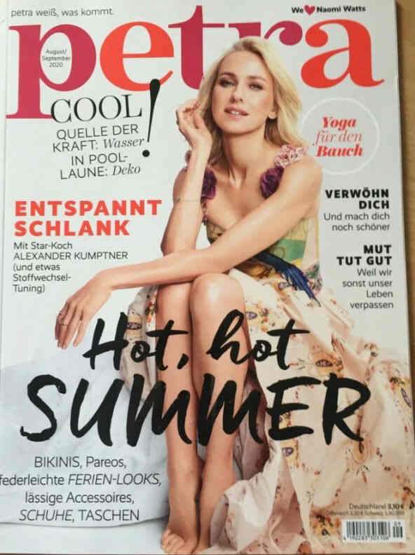 PETRA magazine side cover  August/September 2020