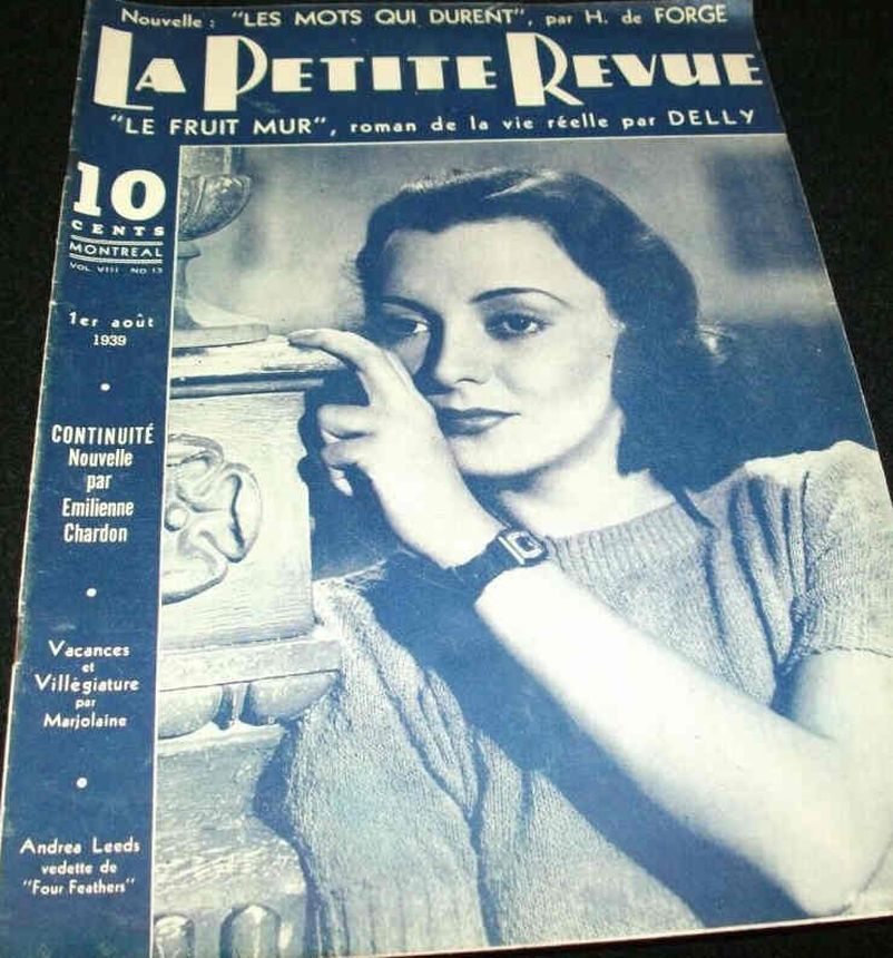 PETITE REVUE | LA magazine side cover  August 1939
