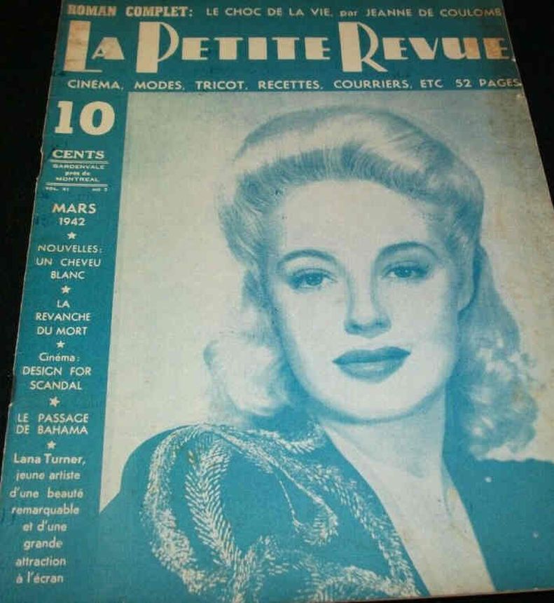 PETITE REVUE | LA magazine side cover  March 1942