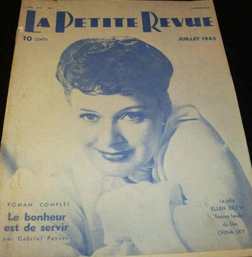 PETITE REVUE | LA magazine side cover  July 1945