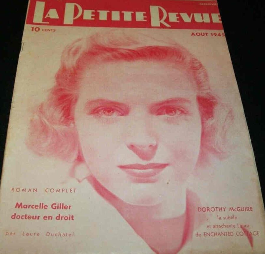 PETITE REVUE | LA magazine side cover  August 1945