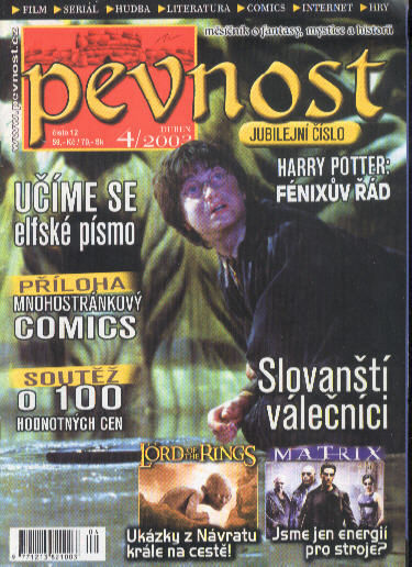 PEVNOST magazine side cover Issue 4   2002
